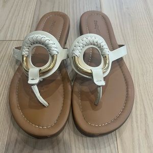 See By Chloe Hana Leather Flat Sandals